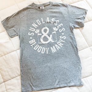 Women’s Gray Sunglasses & Bloody Marys T-Shirt, Size S